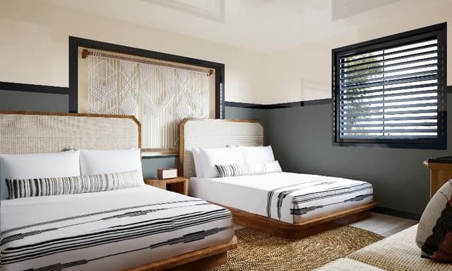 DOUBLE TWO DOUBLE BEDS