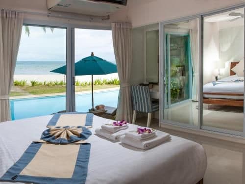 Three-Bedroom Beachfront Villa with Private Pool
