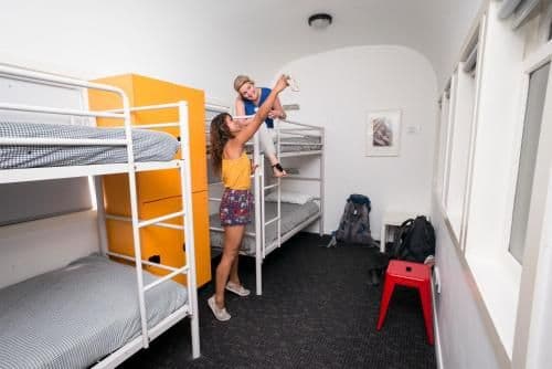 Bed in 8-Bed Female Dormitory Room with Shared Bathroom