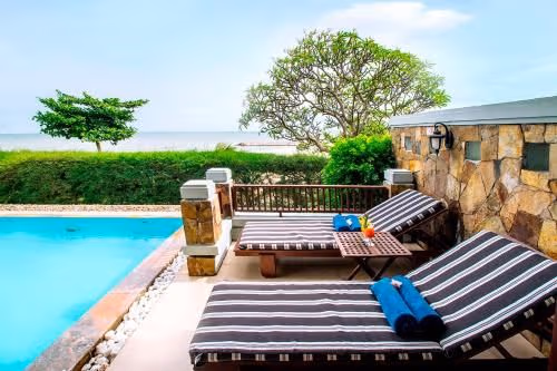 Beach Front Villa with Private Pool