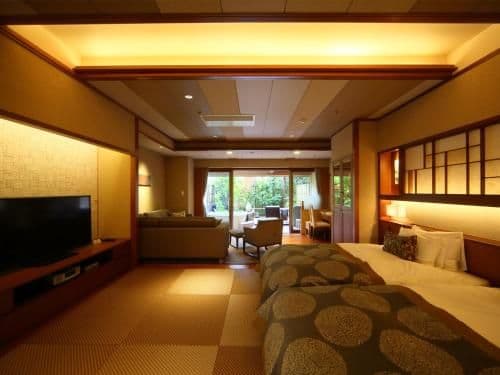 Garden Twin Suite with Private Hot Spring Bath