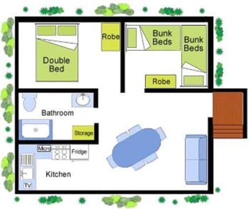 Standard Two-Bedroom Chalet