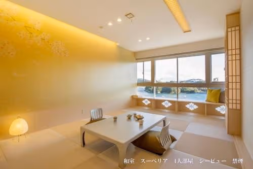 Japanese style Superior Quadruple Room with Sea View Non-Smoking