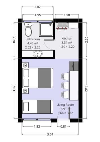 Twin or Triple Room