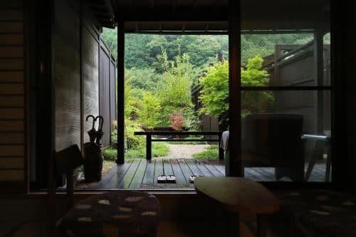 Japanese-Style Deluxe Twin Room with Open-Air Bath