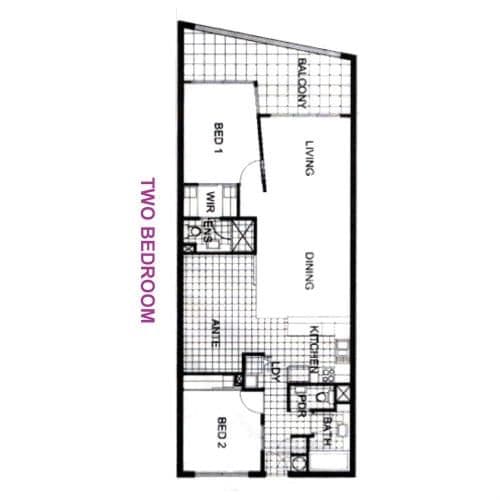 Two-Bedroom Apartment with Pool View