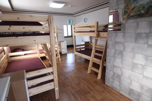 Bed in 6-Bed Male Dormitory Room