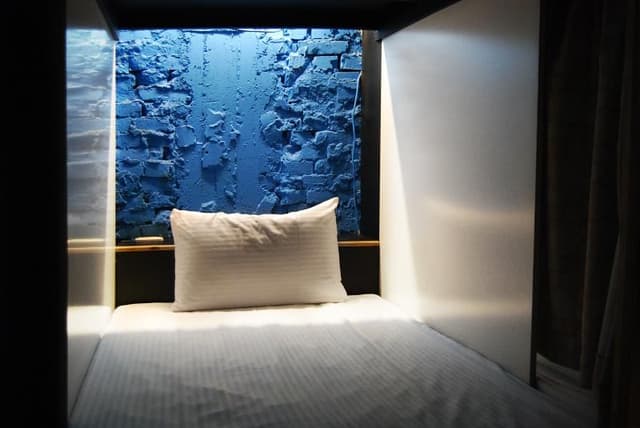 Bed in dormitory MALE ROOM