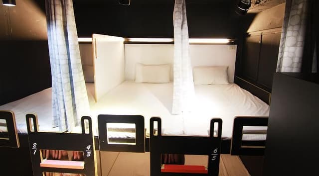 Bed in dormitory MALE ROOM