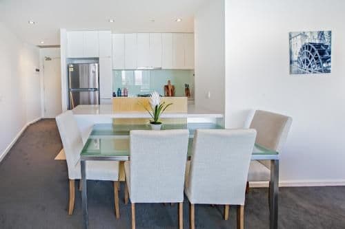 Deluxe Two-Bedroom River View Apartment with Two Bathrooms and Balcony