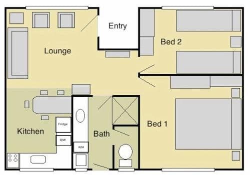Two-Bedroom Apartment- B