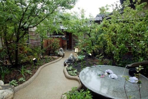 Room Selected at Check-In with Open air bath