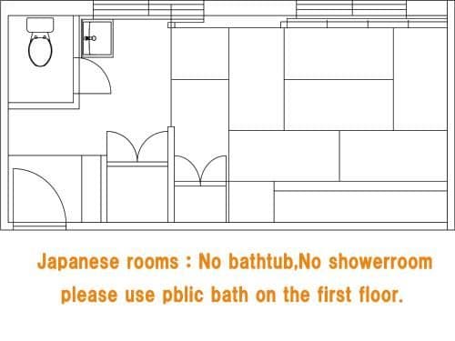 Japanese-Style Twin Room without bath、with toilet - Non-Smoking
