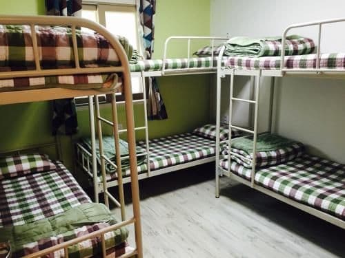 Bed in 6-Bed Male Dormitory Room