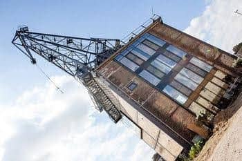 Industrial house on the riverside Industrial house on the riverside