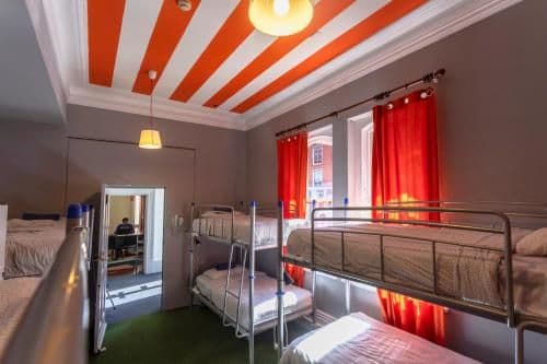 Bed in 8-Bed Mixed Dormitory Room with Shared Bathroom