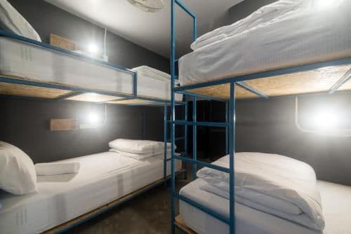 Bed in 4-Bed Mixed Dormitory Room with Air Conditioning