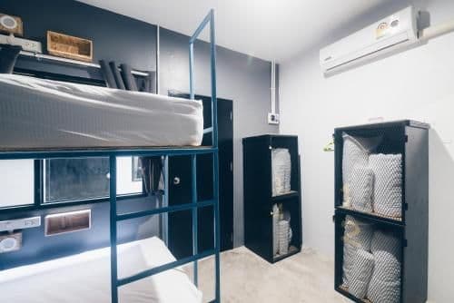 Bed in 4-Bed Mixed Dormitory Room with Air Conditioning