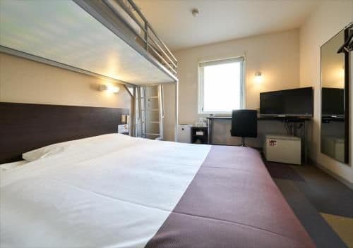 Room with Small Double Bed and Loft Bed - Non-Smoking