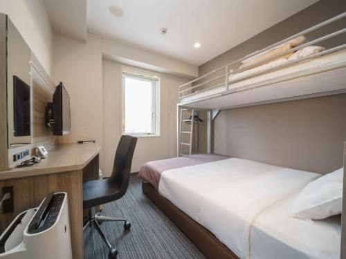 Room with Small Double Bed and Loft Bed - Non-Smoking