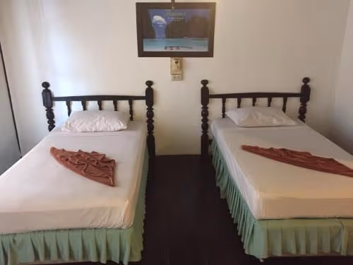 Garden View Air-con Twin Bed