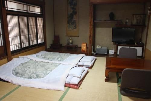 Japanese-Style Family Room with Shared Bathroom