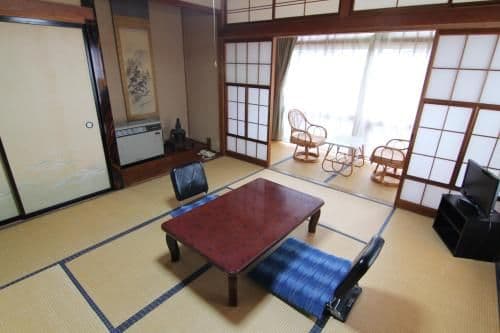Japanese-Style Family Room with Shared Bathroom
