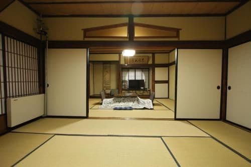 Japanese-Style Family Room with Shared Bathroom