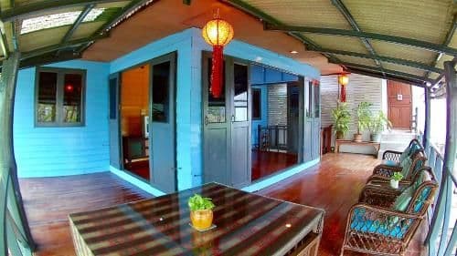 Family Teak Wood House with Balcony