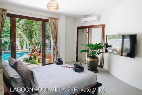 Private luxury lagoon pool villa 2