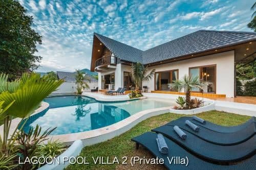 Private luxury lagoon pool villa 2