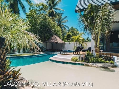 Private luxury lagoon pool villa 2