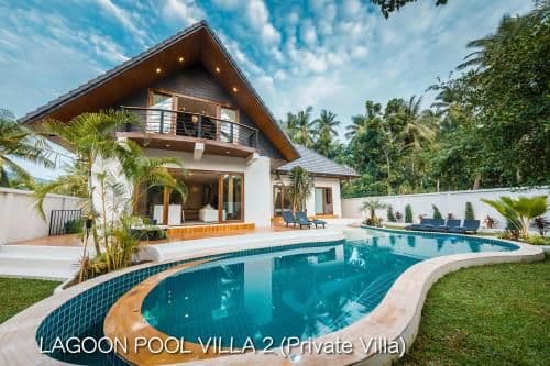 Private luxury lagoon pool villa 2