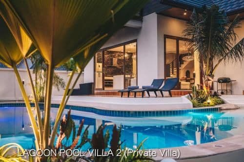 Private luxury lagoon pool villa 2