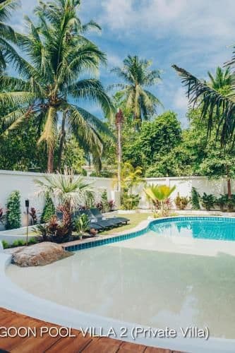 Private luxury lagoon pool villa 2