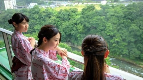Room with Tatami Area and Open-Air Bath