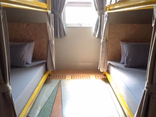 Private Twin Room with Shared Bathroom