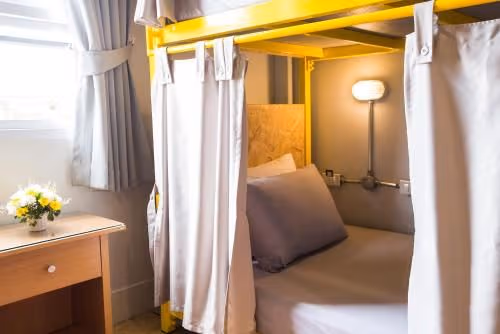 Private Twin Room with Shared Bathroom