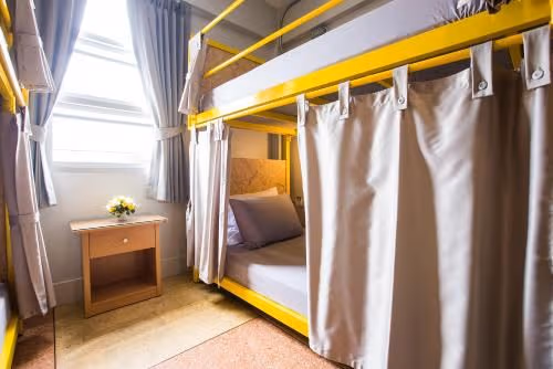 Private Twin Room with Shared Bathroom