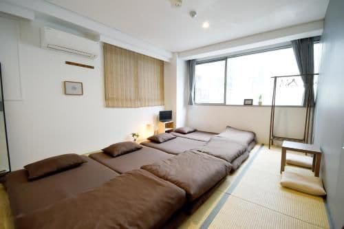 Japanese-Style Quadruple Room with Shared Bathroom