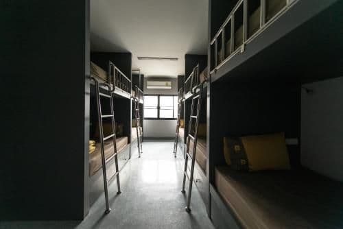 Bed in 10-Bed Male Dormitory Room