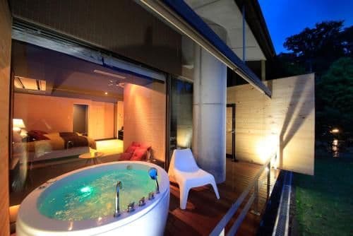 Twin Room with Tatami Area - Open Air-Bath