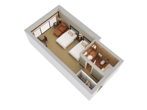 2 Single Beds Regent Club