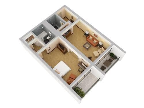 1 King Bed Regent Suite Balcony