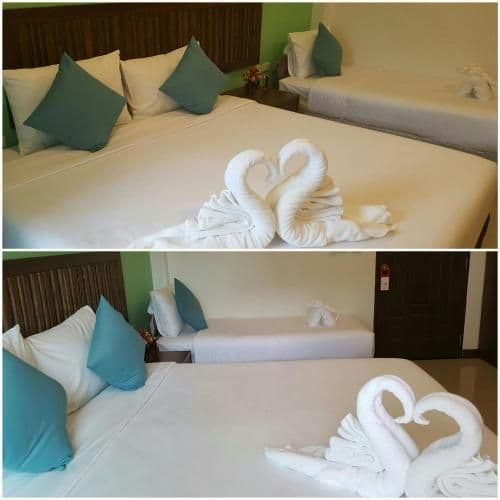 Family Room with Balcony for 3 People (Free Round Trip Airport Transfer)
