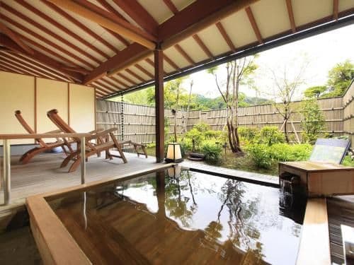 Suite Room with Open-Air Bath and Garden - In-Room Dinner Included