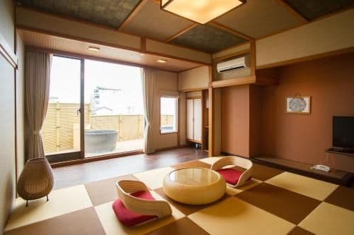 Japanese-Style Quadruple Room with Open-Air Bath