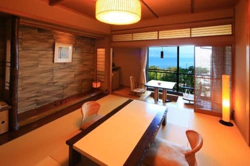 Japanese-Style Standard Room with Shared Bathroom and Sea View