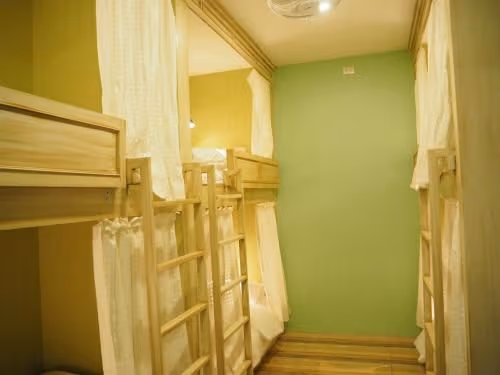 Bed in 6-Bed Mixed Dormitory Room with Shared Bathroom