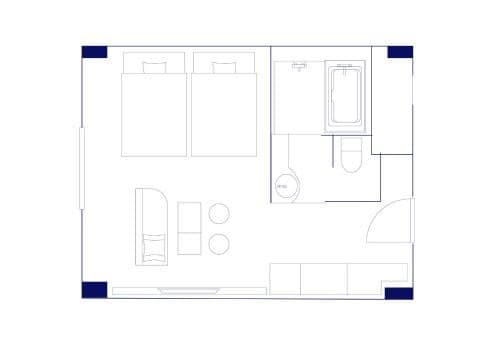 Deluxe Executive Twin Room - Non-Smoking with Premier Lounge